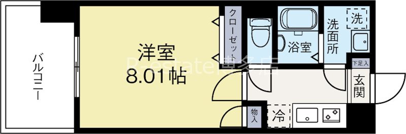 サヴォイラマリナドゥハカタ 1307号室 間取り