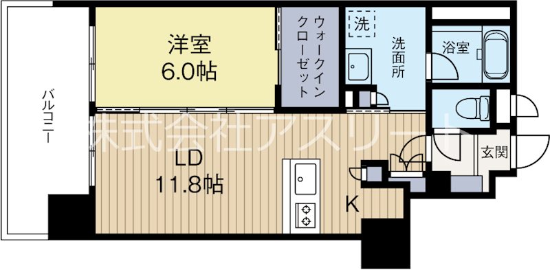 ワンパセオ 905号室 間取り