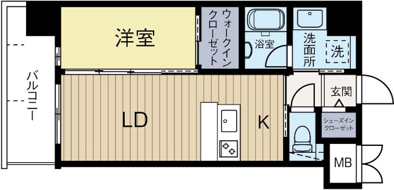ラファセグランビア博多 706号室 間取り