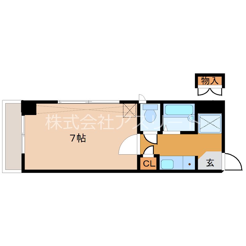 メゾンド天神南 301号室 間取り