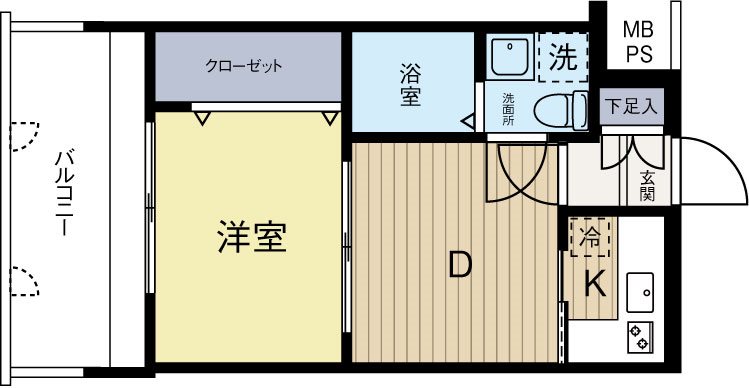 エステートモア大手門 1103号室 間取り