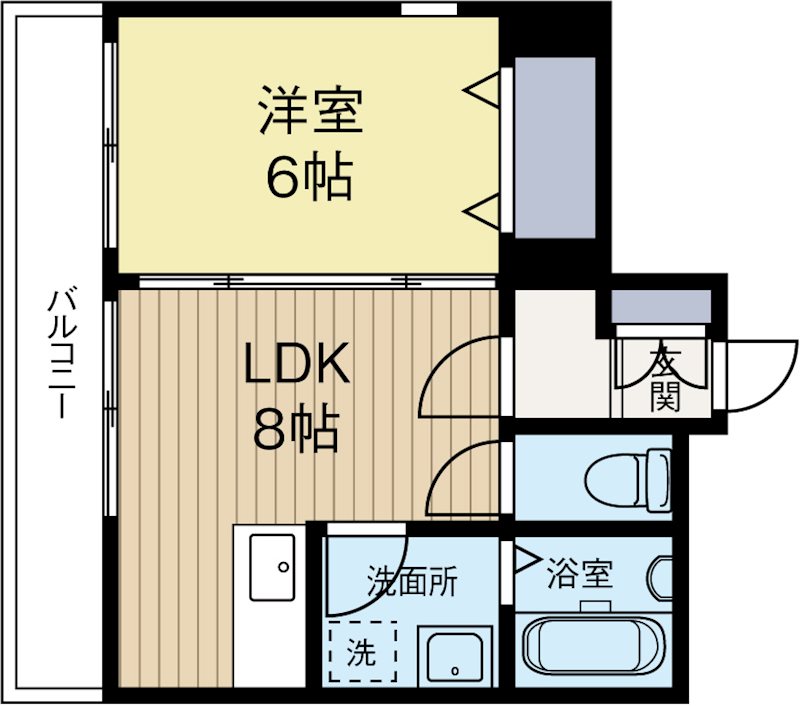 グランバッソ博多 901号室 間取り
