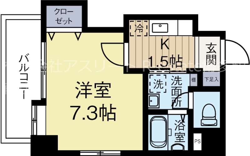 ウエストヴィレッジ西公園 403号室 間取り
