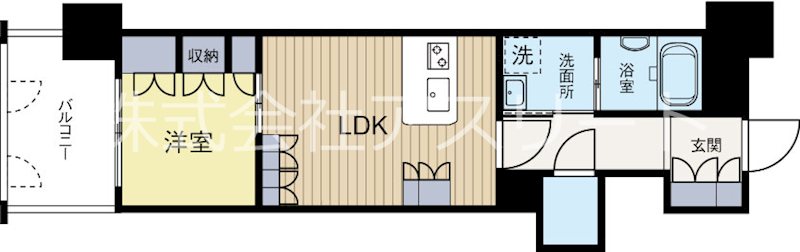 サンロージュ薬院駅前 202号室 間取り