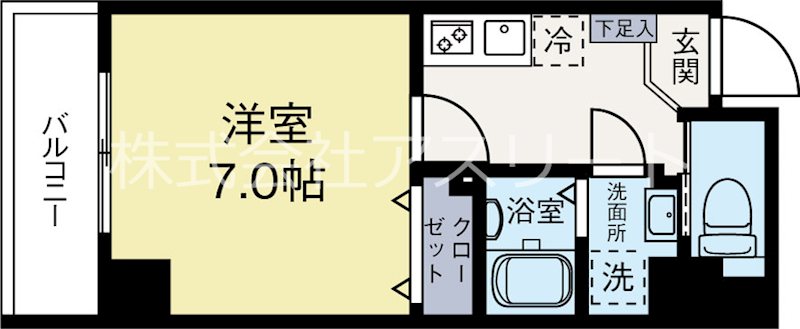 le magnolia住吉 201号室 間取り