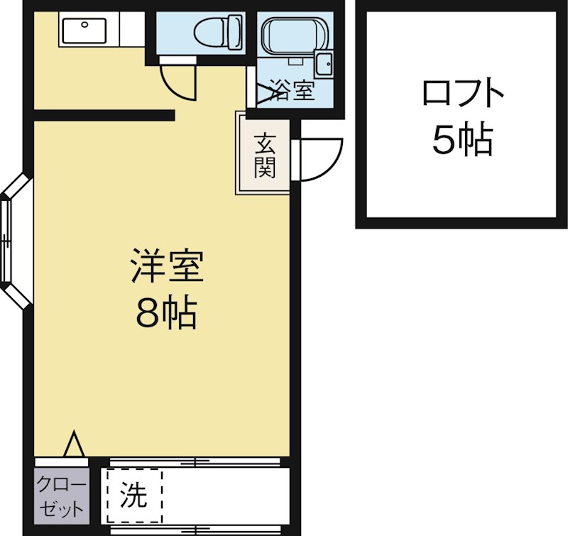 リテラ住吉 103号室 間取り