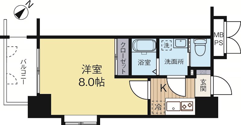 サヴォイエイペックス 701号室 間取り