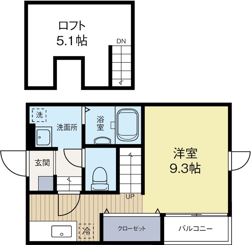 ポラリス美野和2 101号室 間取り
