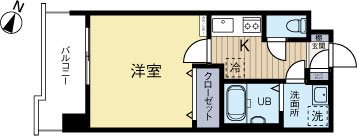 エンクレスト赤坂 304号室 間取り