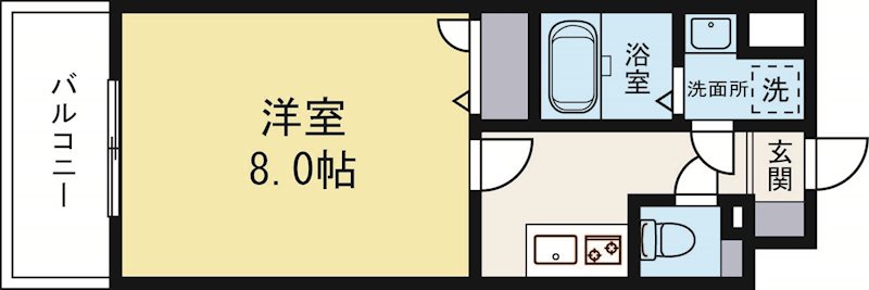 サヴォイザリバーテラス 602号室 間取り