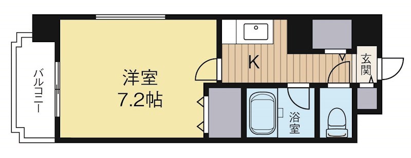 パインストン今泉 701号室 間取り