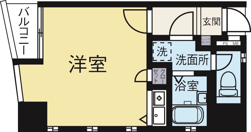 ダイナコート千代県庁口 804号室 間取り