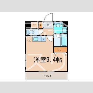 コスミオン 801号室 間取り