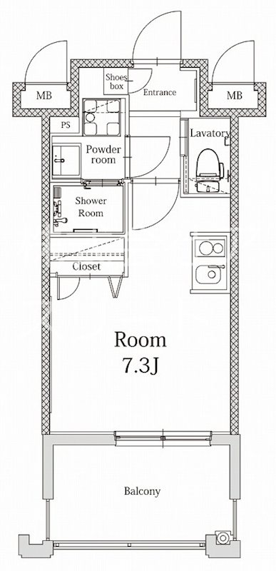 エンクレストALIVE白金 604号室 間取り