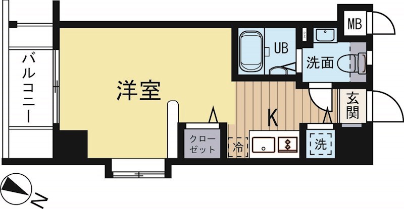 エンクレスト舞鶴 1005号室 間取り