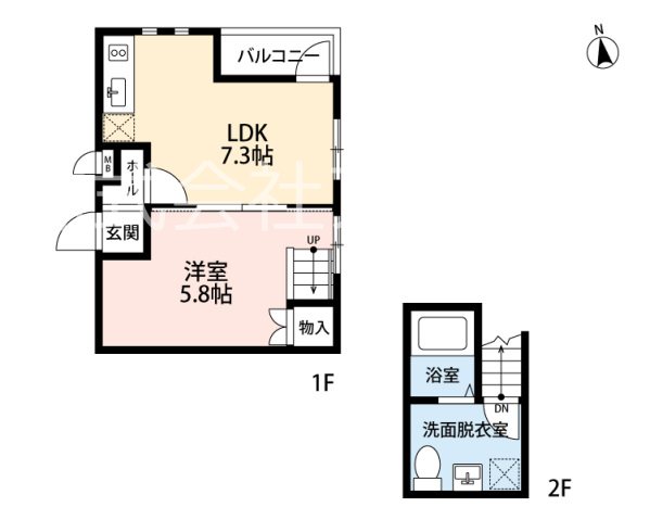 アハイブ箱崎駅前 103号室 間取り