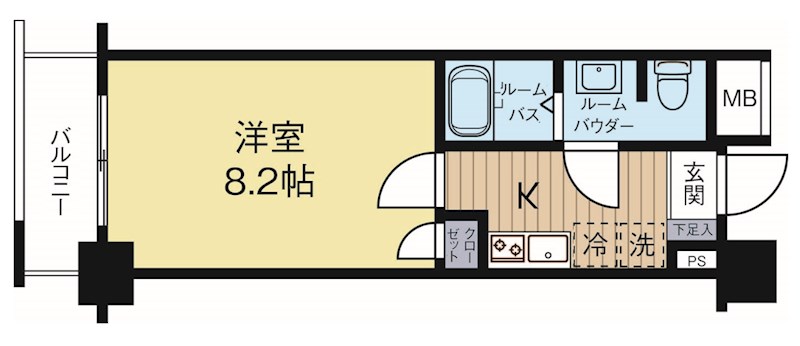 アクアシティ博多 403号室 間取り