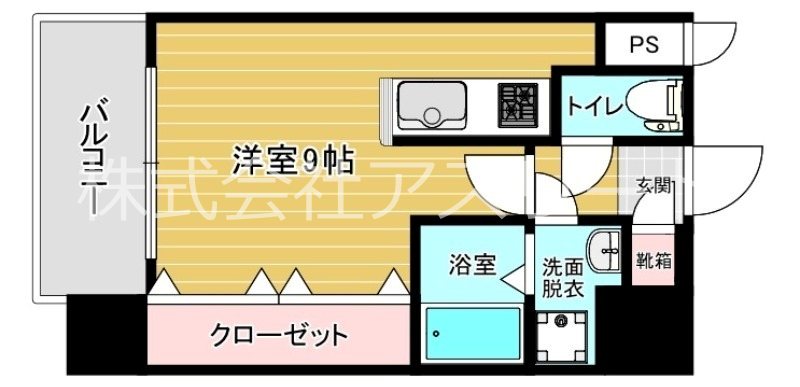 リファレンス東公園 1208号室 間取り