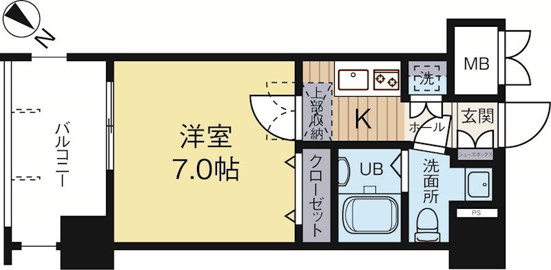 サヴォイブロードストリート 702号室 間取り