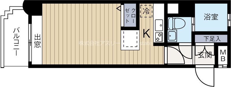 エステートモアイーストパーク 513号室 間取り