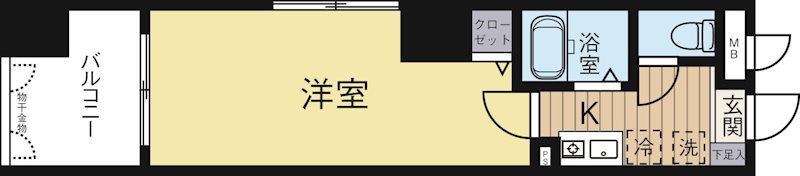 アクタス博多 408号室 間取り