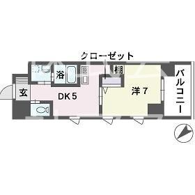 QREST博多東Ⅰ 601号室 間取り