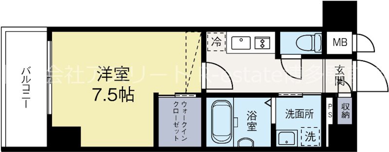エンクレスト祇園 603号室 間取り
