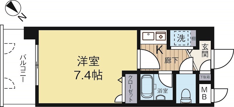 ライオンズプラザ博多駅南 1005号室 間取り