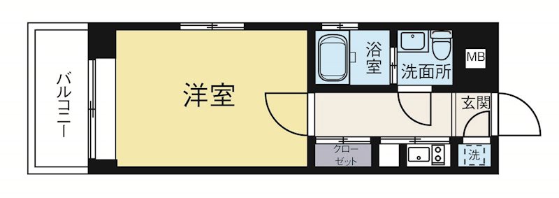 エステートモア平尾山荘通り 807号室 間取り