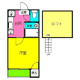 グレイス竹下 103号室 間取り