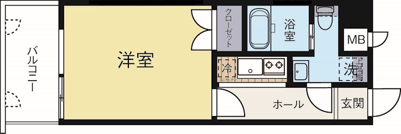 エステートモア平尾hills 410号室 間取り
