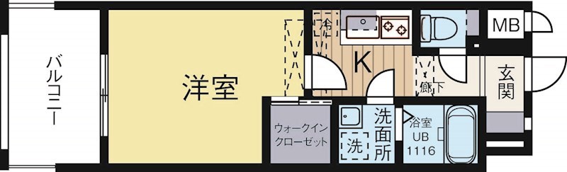 Rupieレジデンス赤坂南 302号室 間取り