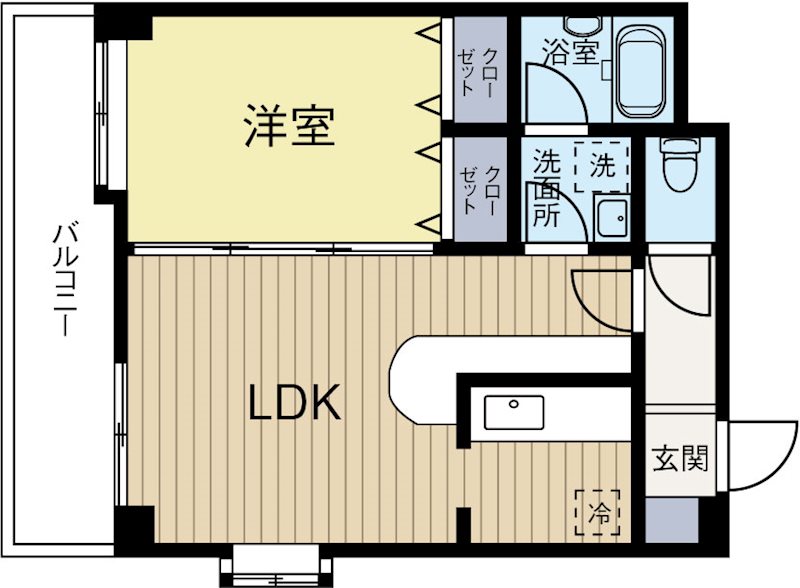 ルピエ舞鶴 302号室 間取り