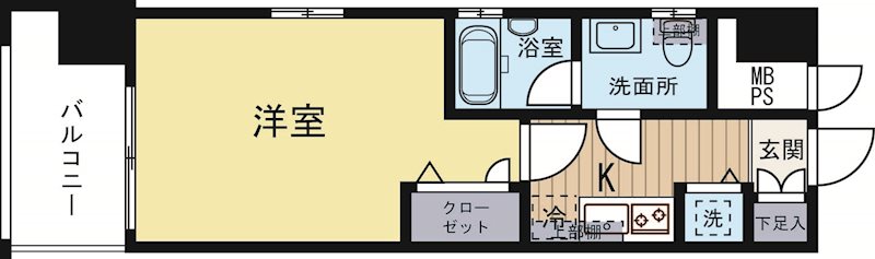 ピュアドームエスパリエ博多 706号室 間取り