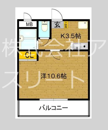 アメニティ吉塚 305号室 間取り