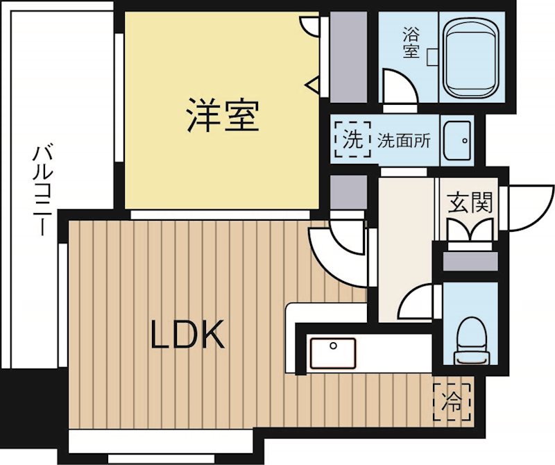 アクタス天神北 507号室 間取り