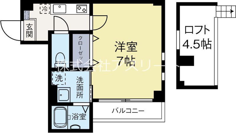 イルグラッツィアマリーナ1 303号室 間取り