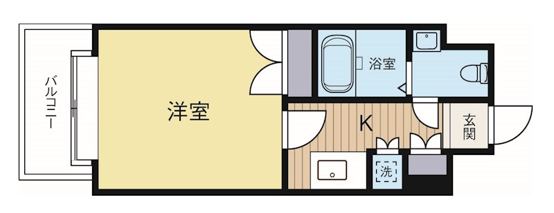 クレタ県庁前 208号室 間取り