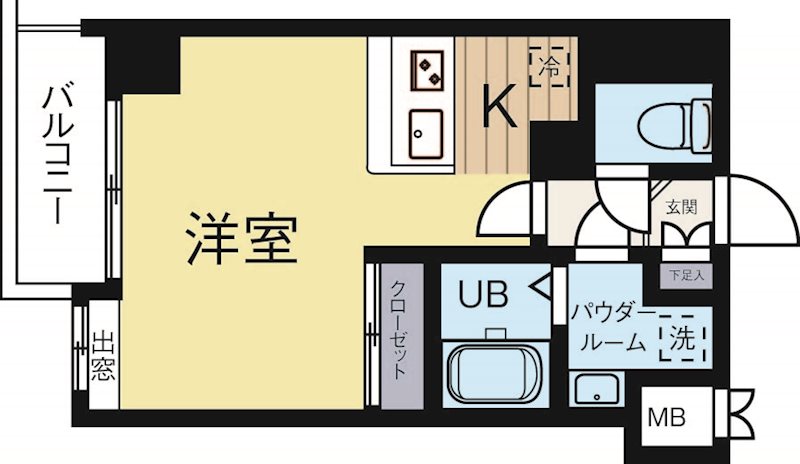 アクアシティ大濠公園 302号室 間取り