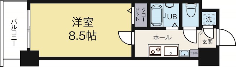 エンクレスト赤坂弐番館 1202号室 間取り