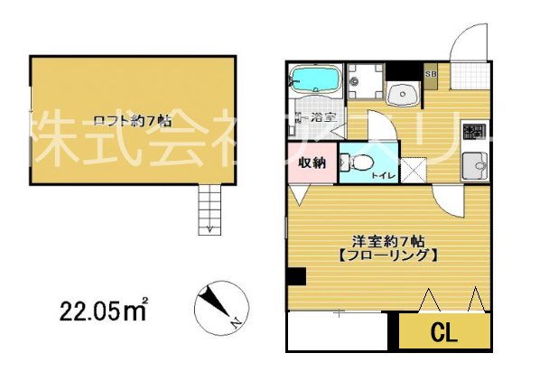 イルグラッツィア薬院 205号室 間取り