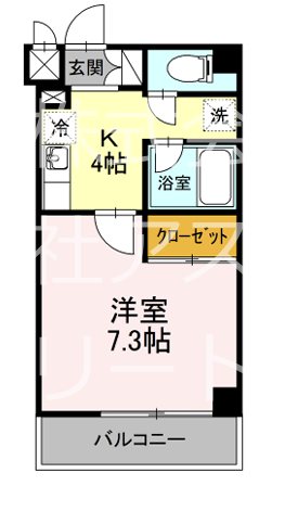 エストゥディオ平尾 504号室 間取り