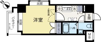 ダイナコートエスタディオ大濠公園 503号室 間取り