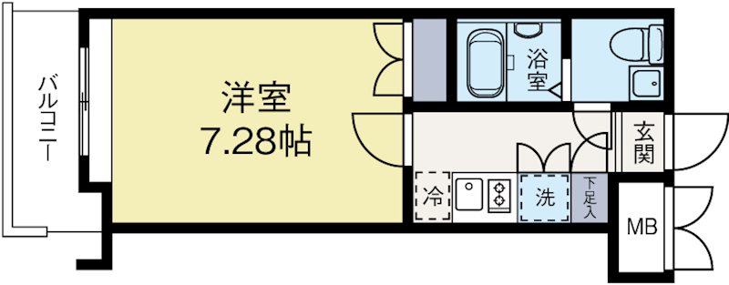 サヴォイレジェント 803号室 間取り