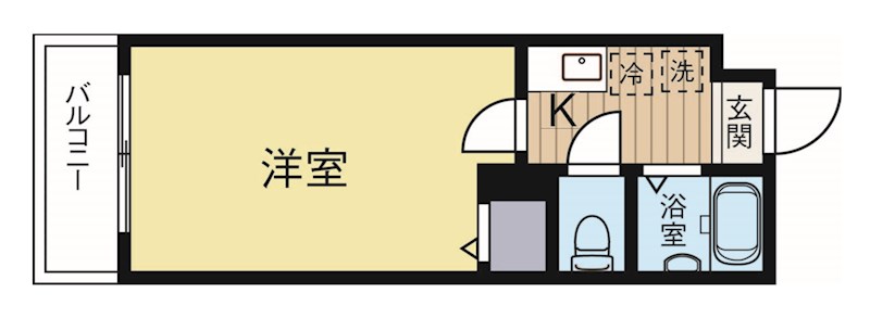アクタス博多 405号室 間取り