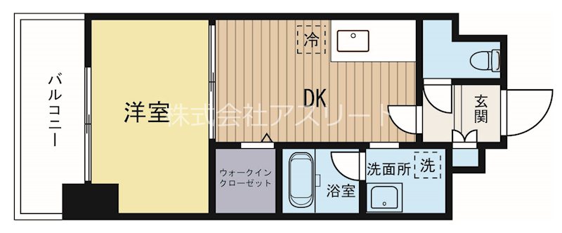 ルネッサンス21別府 805号室 間取り
