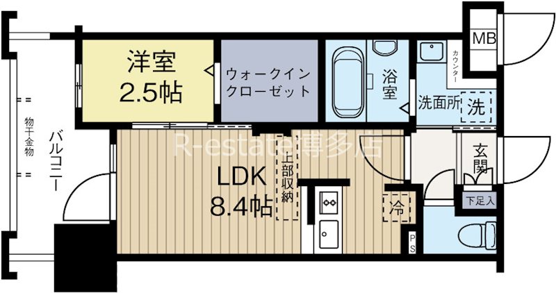 グランフォーレ箱崎プレミア 706号室 間取り