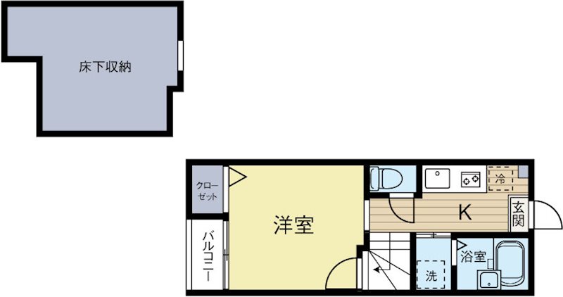 パームテラス博多駅前 102号室 間取り