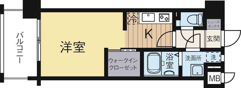 エンクレスト博多3 1303号室 間取り