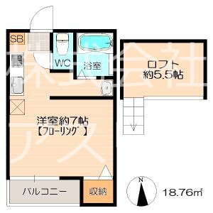 イルレガーロ東公園 105号室 間取り